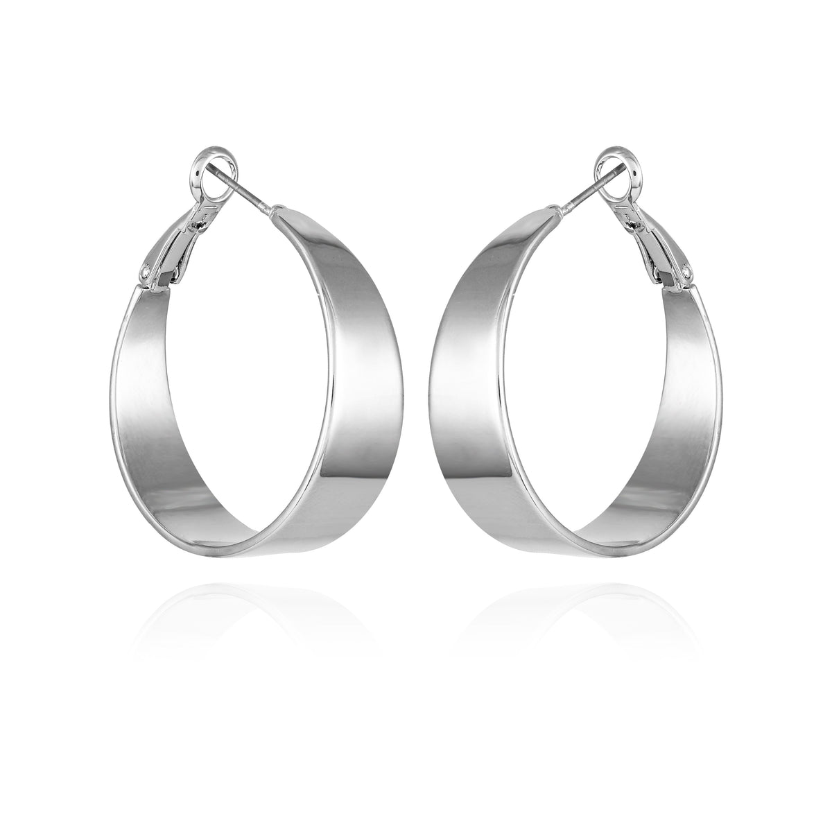Band Thick Hoop Earrings