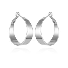 Band Thick Hoop Earrings