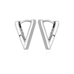 V-Hinge Huggie Earrings