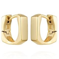 Rectangle Huggie Hoop Earrings