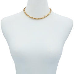 Goldtone Cable Chain Necklace